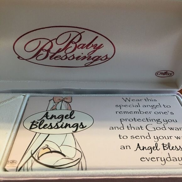 Cross Baby Angel Blessings Baptism Necklace - Picture 5 of 8